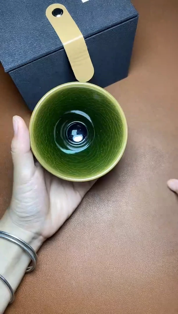 茶盏翡翠 斗笠 盏三疯建盏茶器