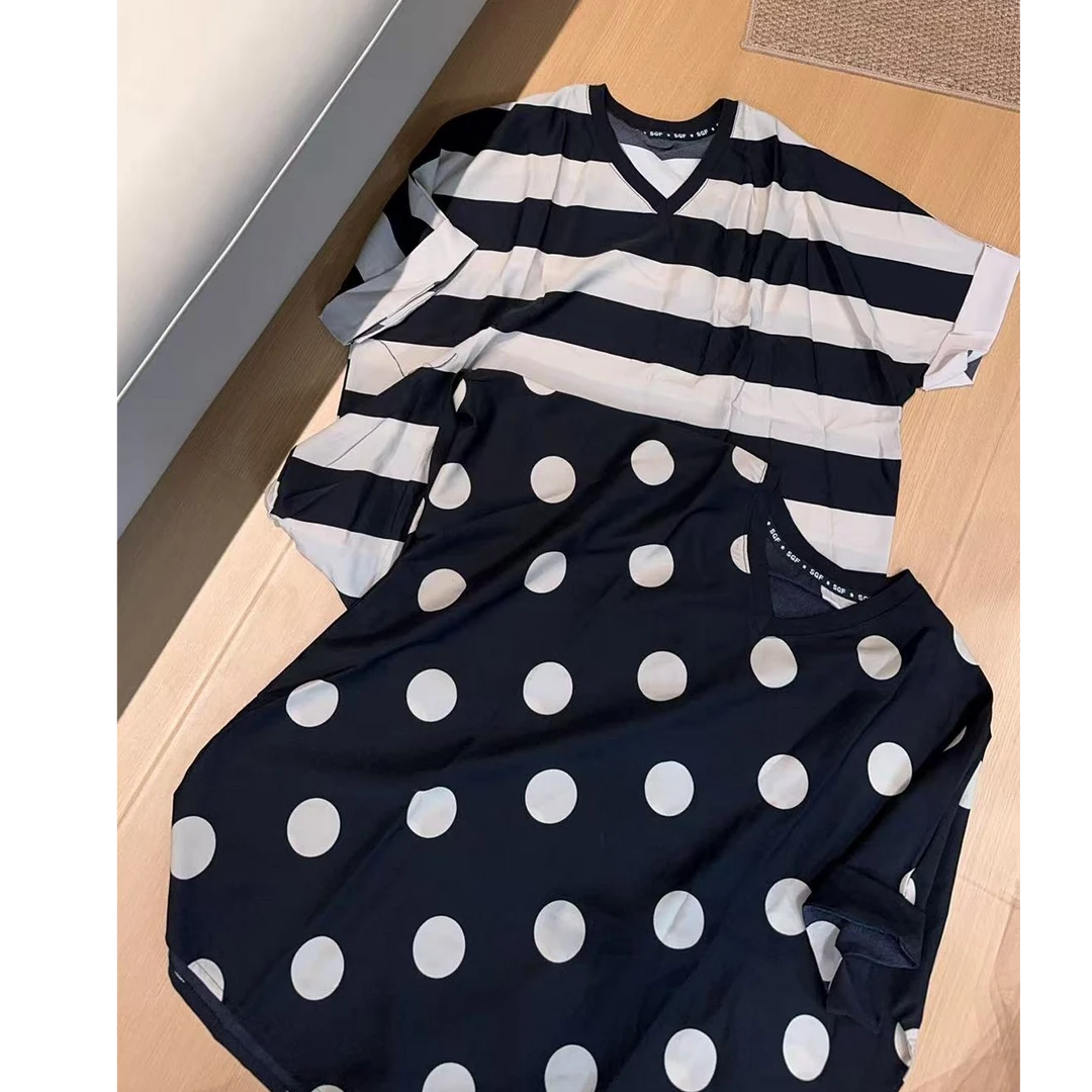 【文乐乐】夏季新款韩版洋气高级个性时尚休闲潮流半袖T恤970