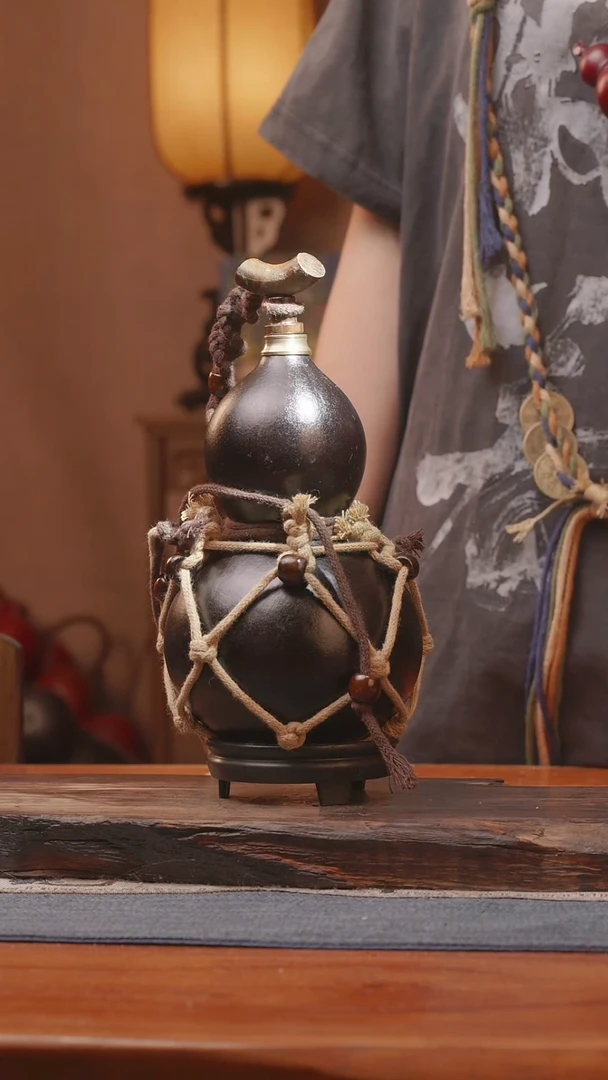 1350号精品大漆葫芦防腐防渗装水茶酒