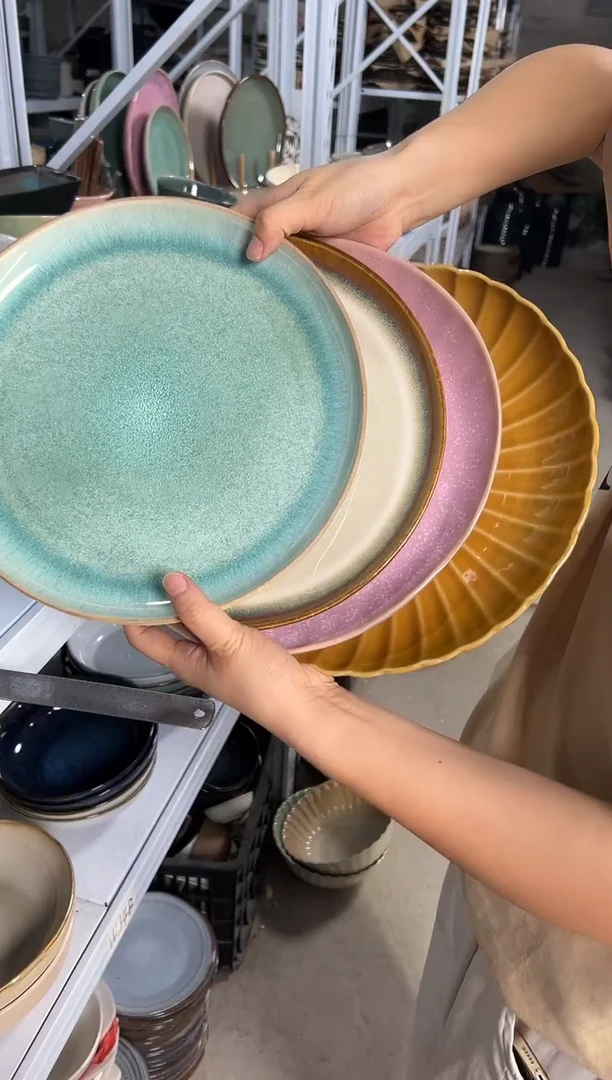 陶瓷外贸尾货瑕疵满20包邮X4 大盘