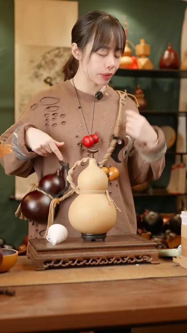 158号精品天然大漆酒葫芦一物一拍~