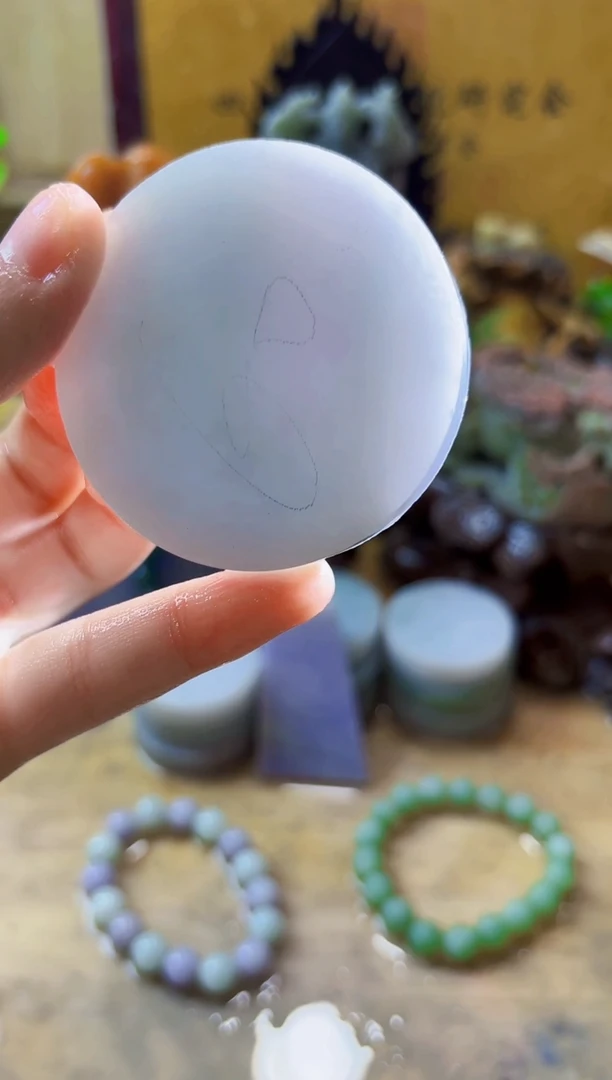 未镶嵌挂件翡翠A货小璀4586