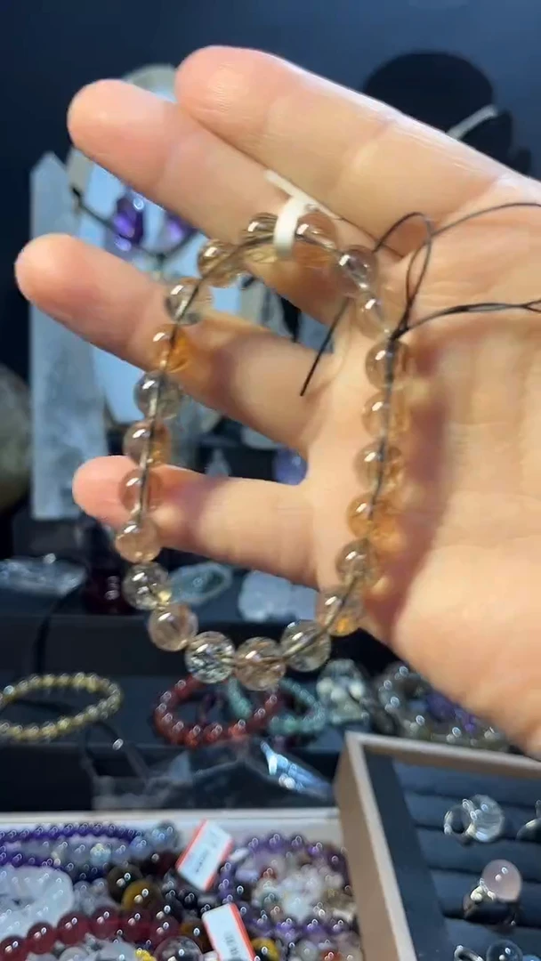 未镶嵌手链水晶天然黑金超手链