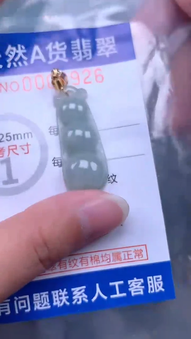 翡翠未镶嵌吊坠(不含链)1