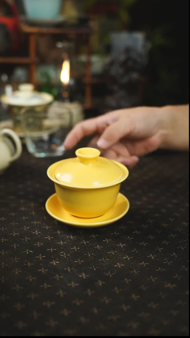 帝王黄盖碗凡山堂帝王黄盖碗