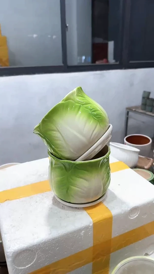 高温陶瓷花盆+13-5