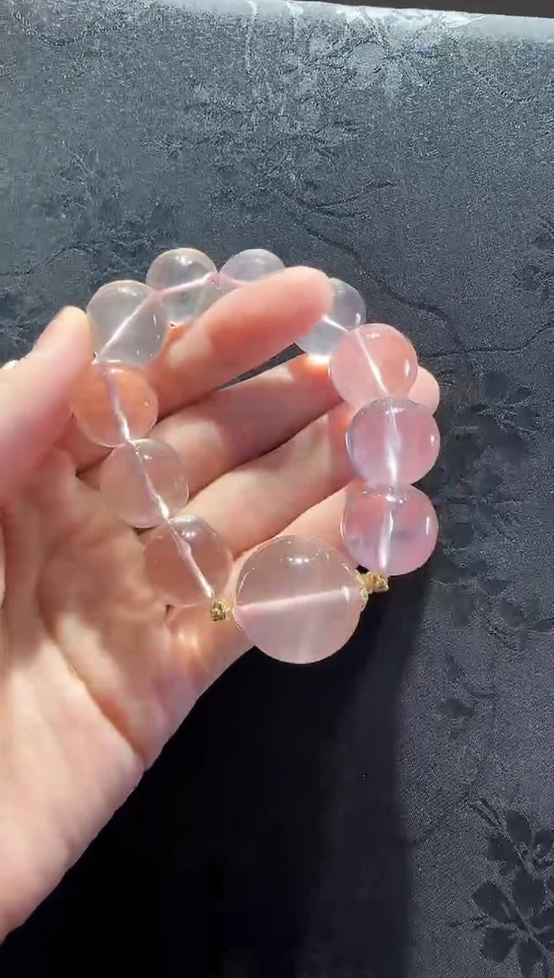 18K金镶嵌手串水晶珠宝原创直播间17mm/22mm
