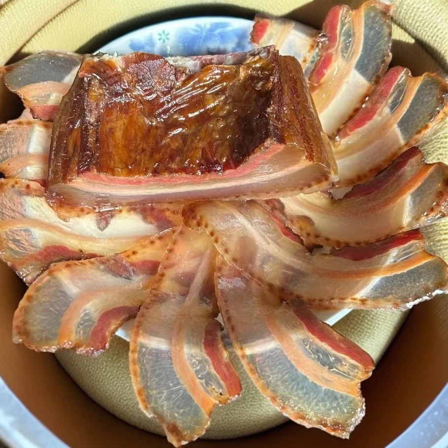 【1号链接称重】四川高山烟熏t透明老腊肉五花腊肉