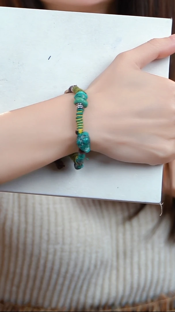 未镶嵌绿松石手链绿松