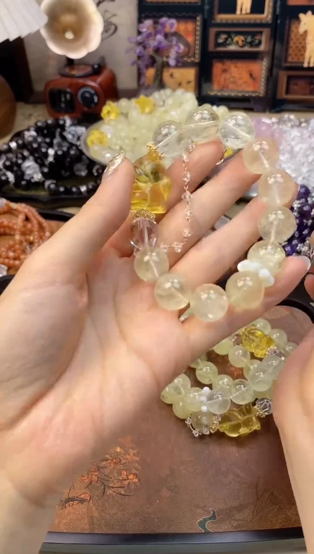 【闪购商品】黄晶手链未镶嵌6015手串