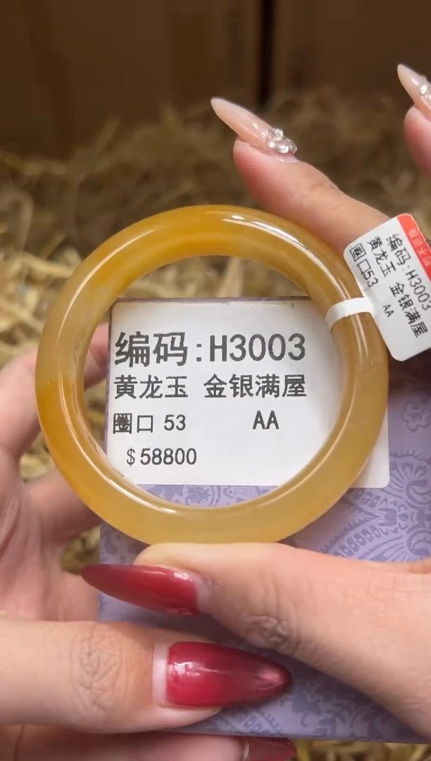 未镶嵌手镯石英质玉H3003