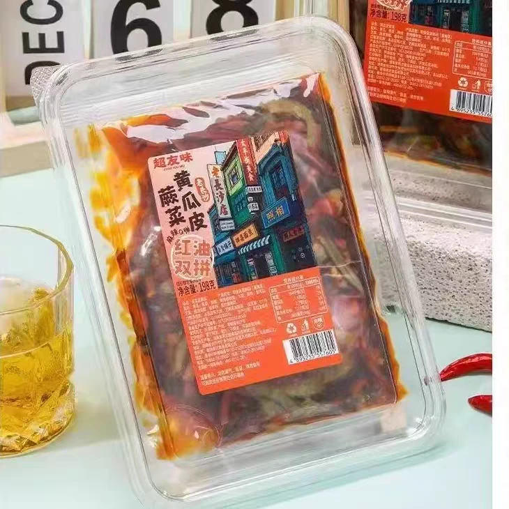 W 超友味黄瓜皮蕨菜红油双拼酱菜198g
