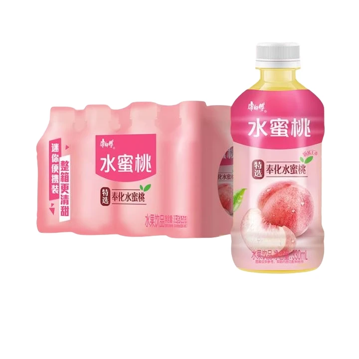 【9瓶包邮】康师傅水蜜桃饮品新旧包装随机发330ml*9瓶麦缇兔