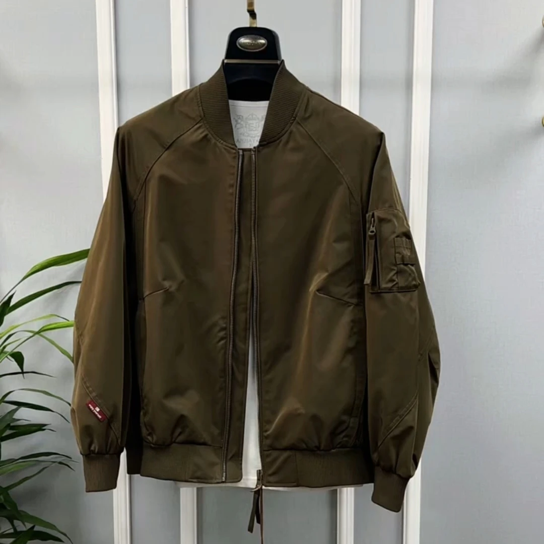 C2-86春夏新款男士高品质时尚减龄百搭舒适长袖夹克外套短款