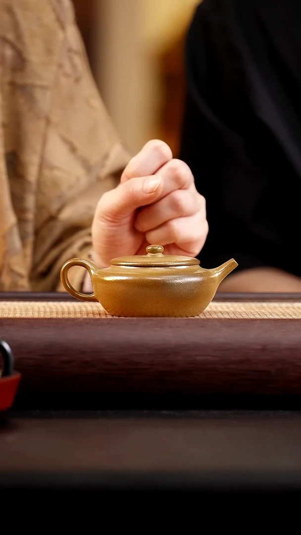 茶壶紫砂柴烧扁晨