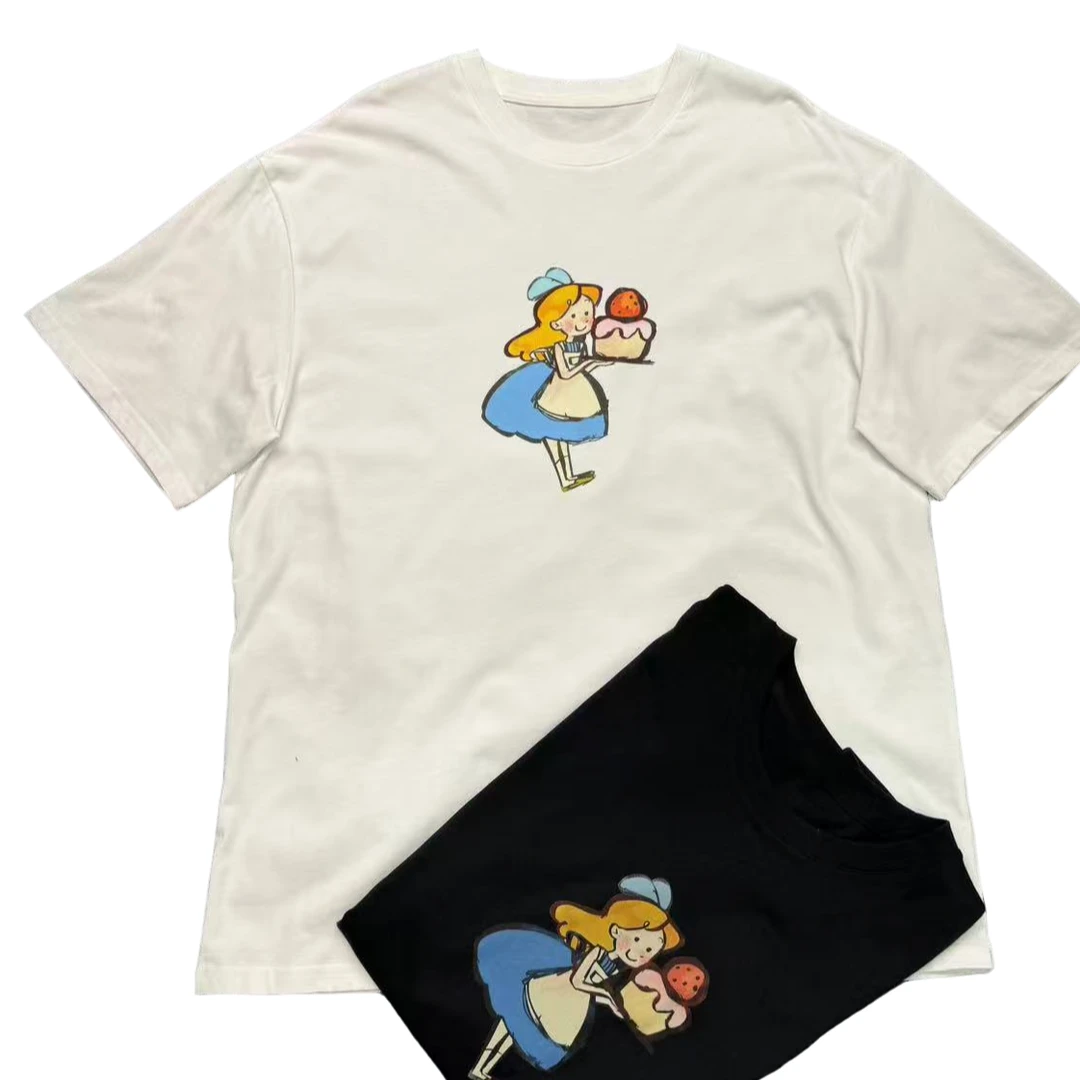 525蛋糕女孩宽松大版T恤