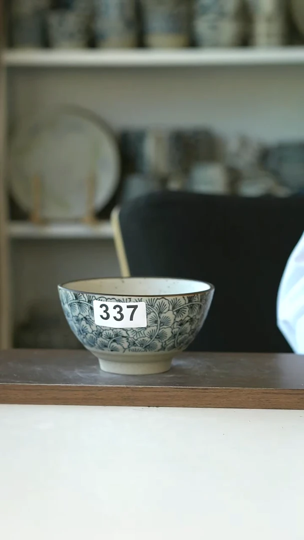 337瑕疵银杏米饭碗12cm@4-2@
