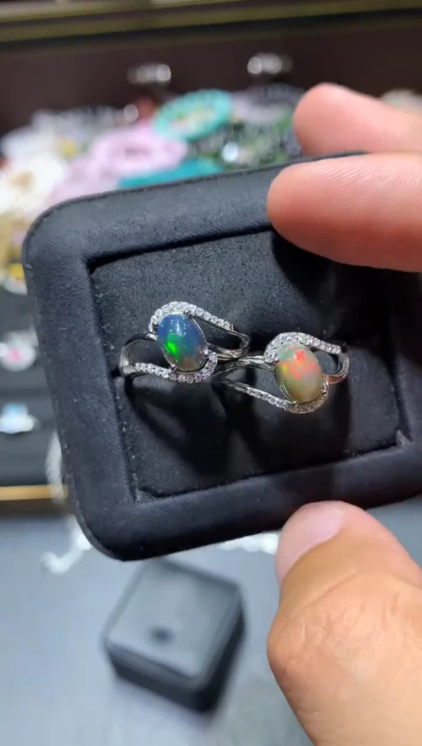 欧泊未镶嵌戒指F59【多样性发其一】