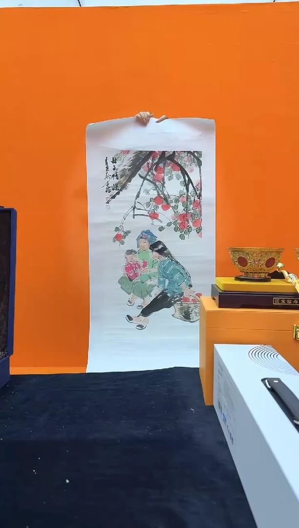 国画母子情深-赵文斌-绘画