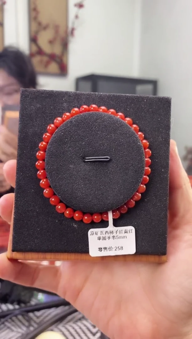 手串未镶嵌南红玛瑙GX03103原矿瓦西柿子红南红5mm多样化发一