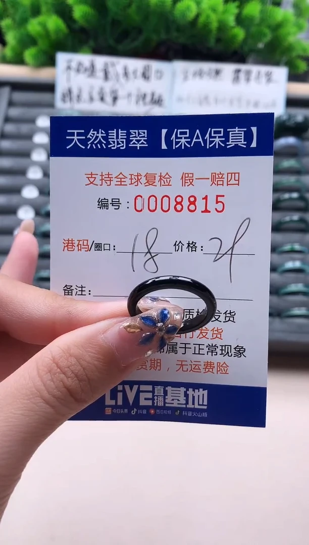 未镶嵌戒指翡翠8815