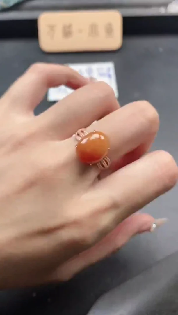 银S925镶嵌戒指翡翠151511