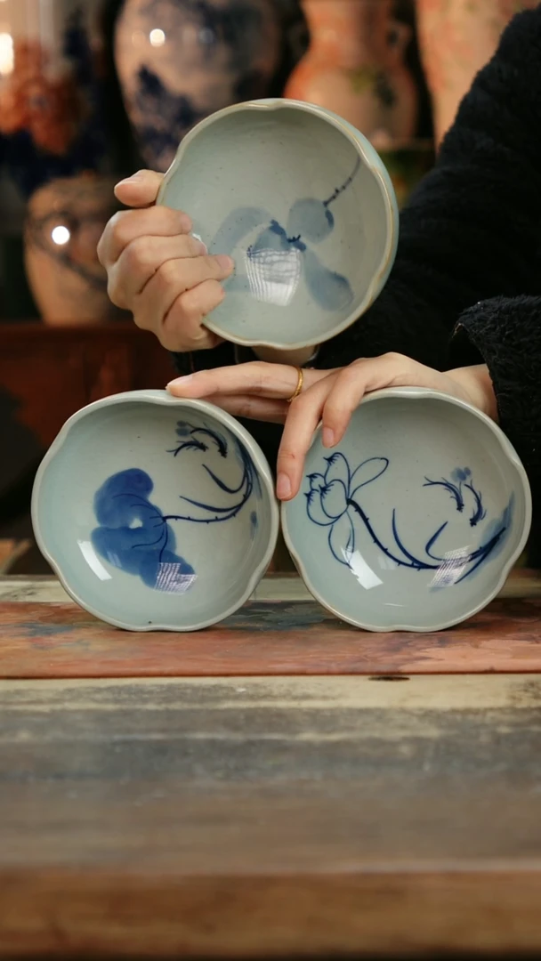 【闪购商品】瓷片景德镇纯手工釉下彩精品花瓶