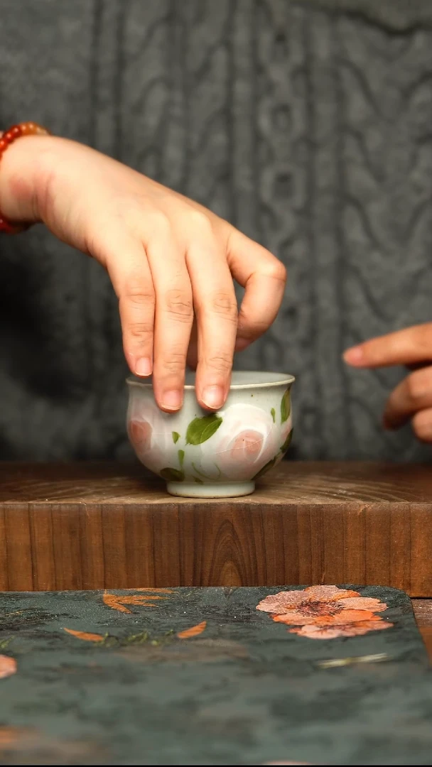 杯釉下彩手工手绘同款陶器