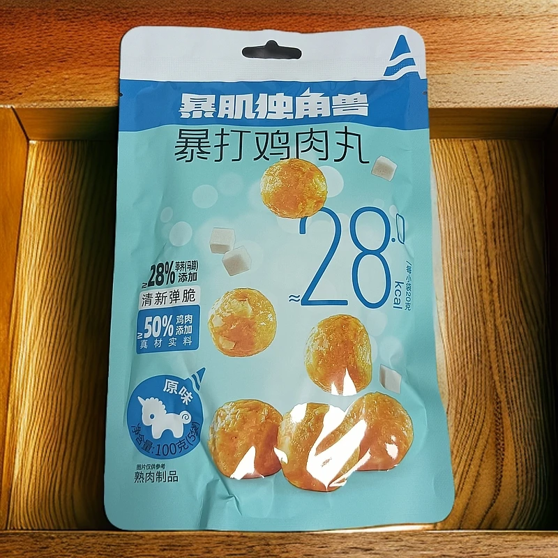【保质期至25.6.21】暴打鸡肉丸（原味）100g*4袋