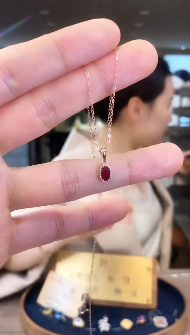 【闪购商品】红宝石项链银S925镶嵌09