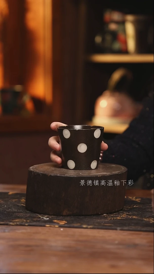 陶瓷景德镇高温釉下手绘陶瓷@L568@