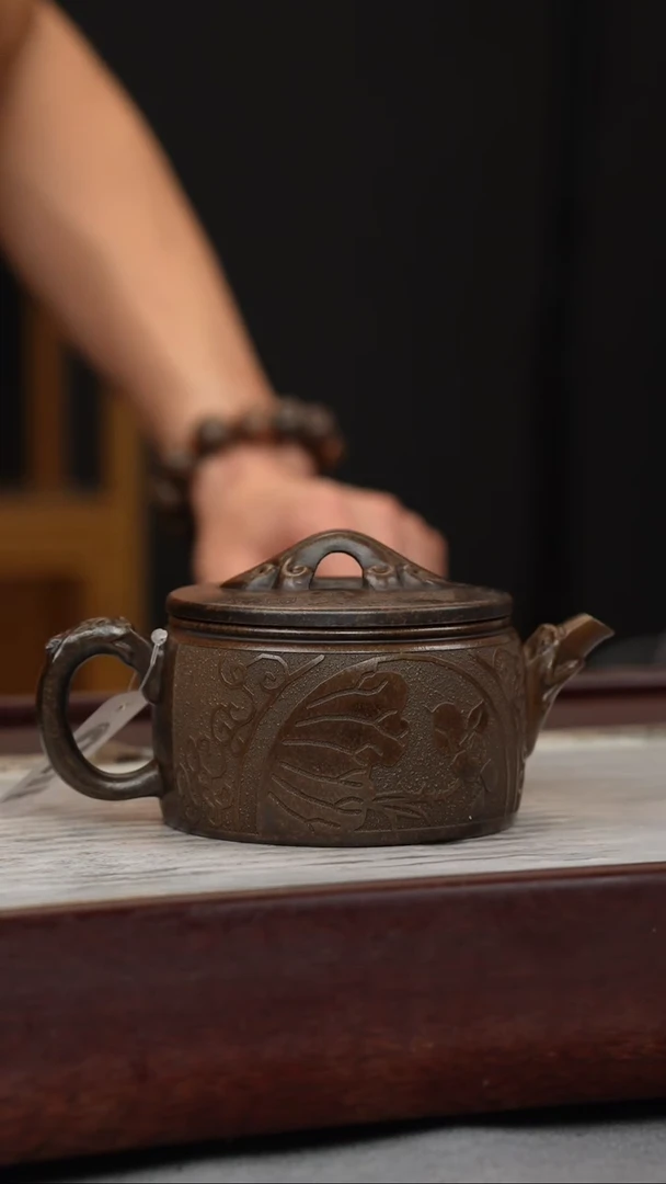 【闪购商品】紫砂茶壶古铜泥 汉瓦 上善若水