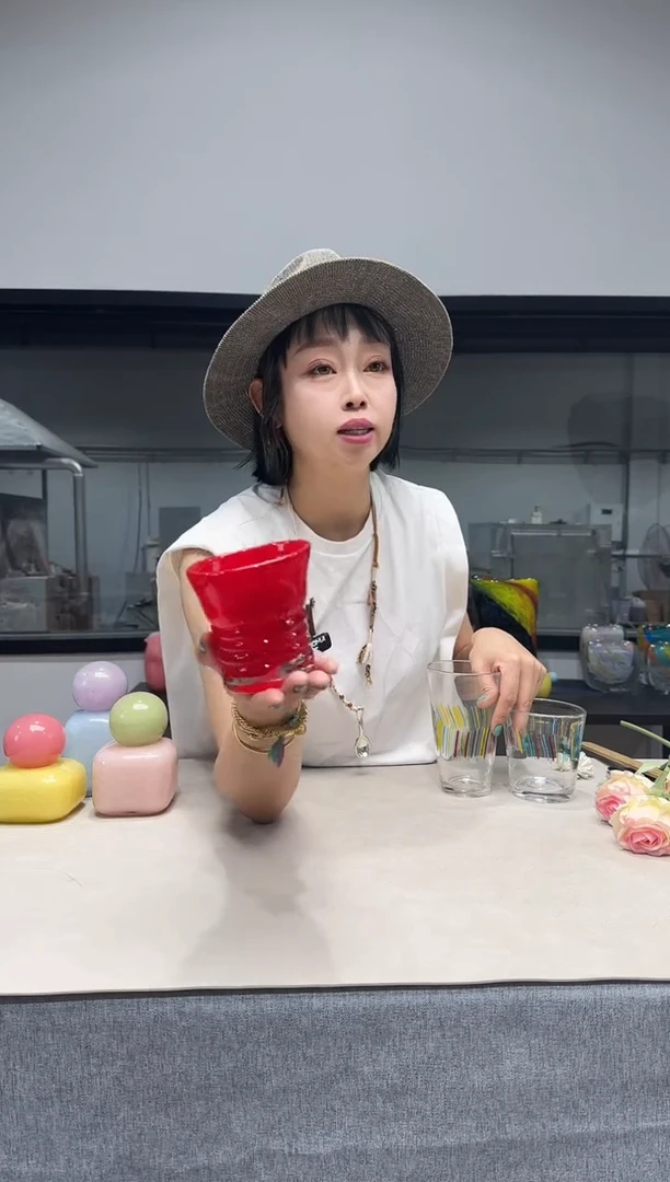冷餐杯慕忆家手作琉璃花瓶