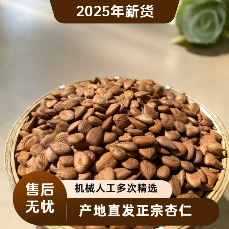 河北特产大颗粒去壳原味新货甜杏仁新鲜生熟个大饱满坚果零食