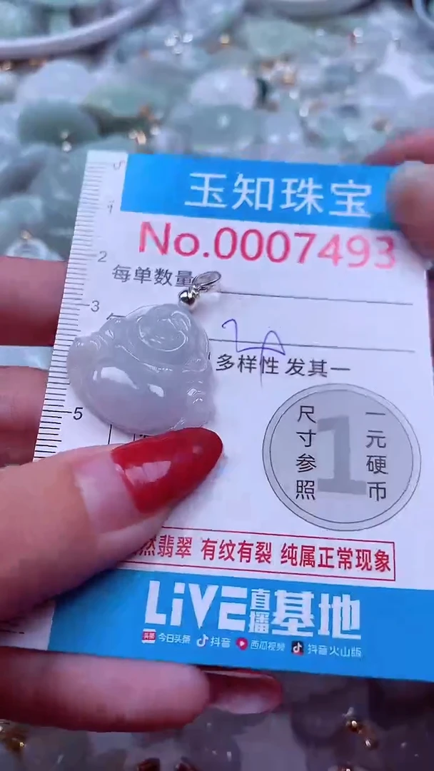 吊坠(不含链)未镶嵌翡翠7493
