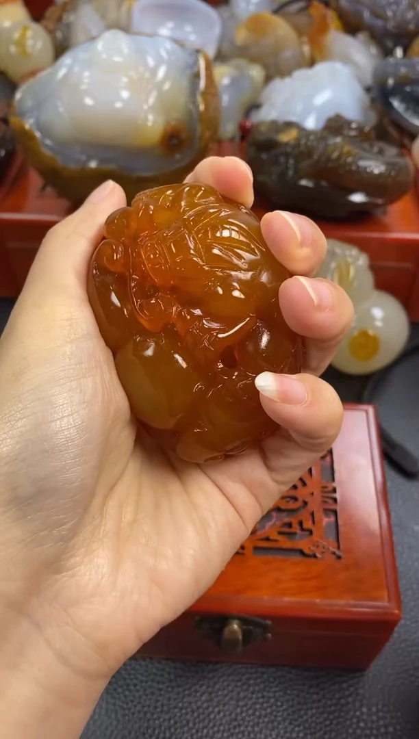 未镶嵌手把玛瑙/玉髓叫***湿1