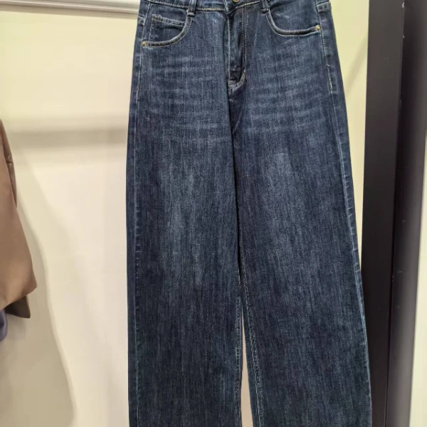 2025秋装新款超显瘦水洗牛仔裤直筒裤1606