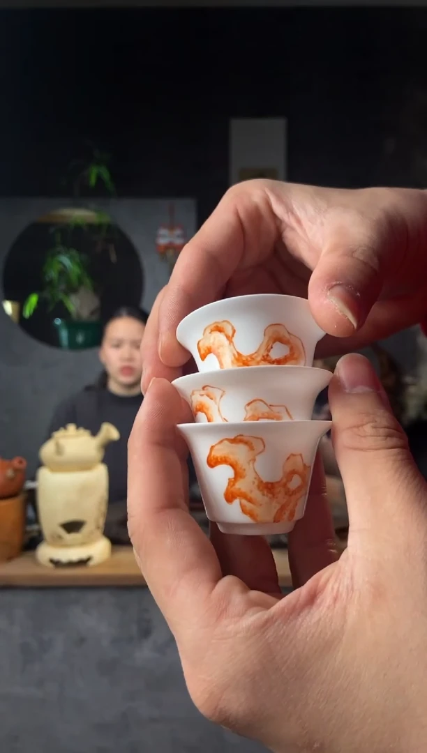 【闪购商品】全手工原矿潮州骨瓷功夫杯