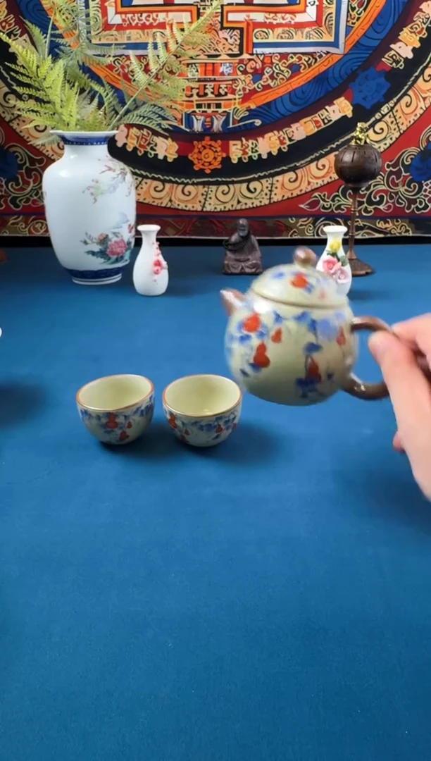 葫芦龙蛋壶一把带2杯