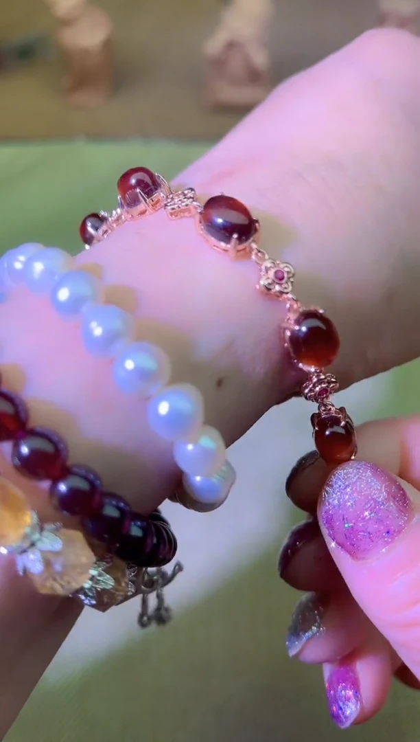 【闪购商品】石榴石手链未镶嵌多样性发拍一发一