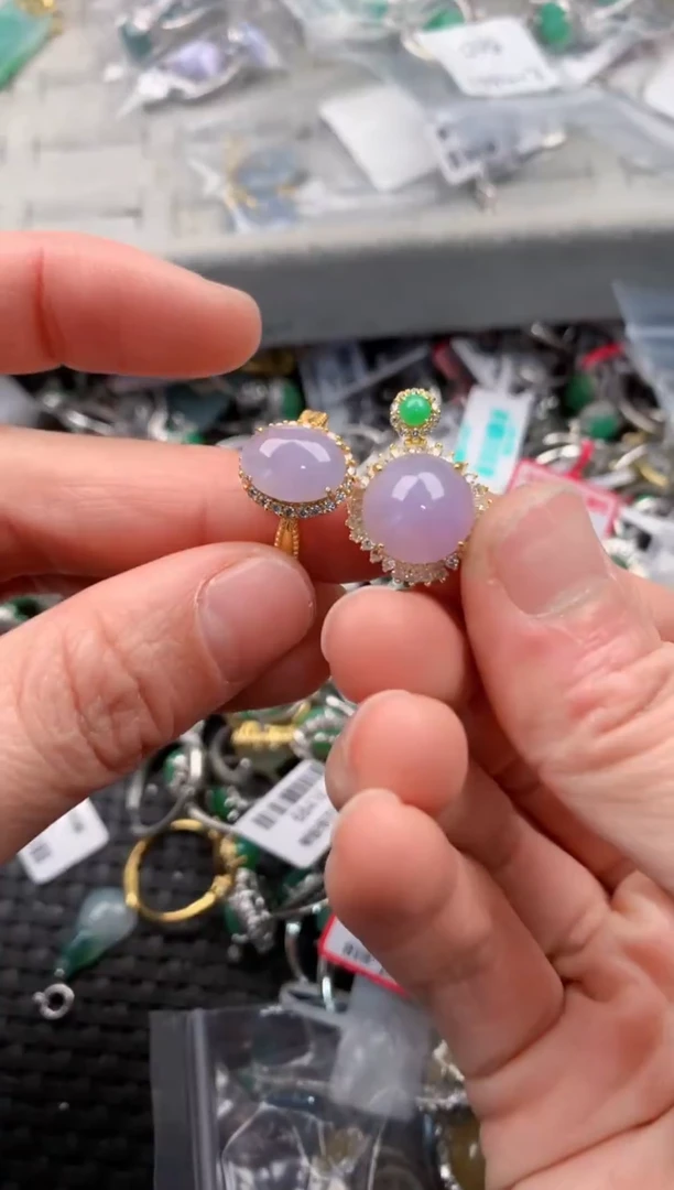 银S925镶嵌戒指翡翠3                   1