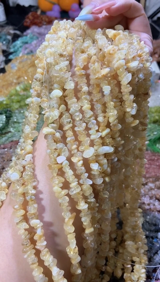 水晶珠宝半成品未镶嵌黄塔晶