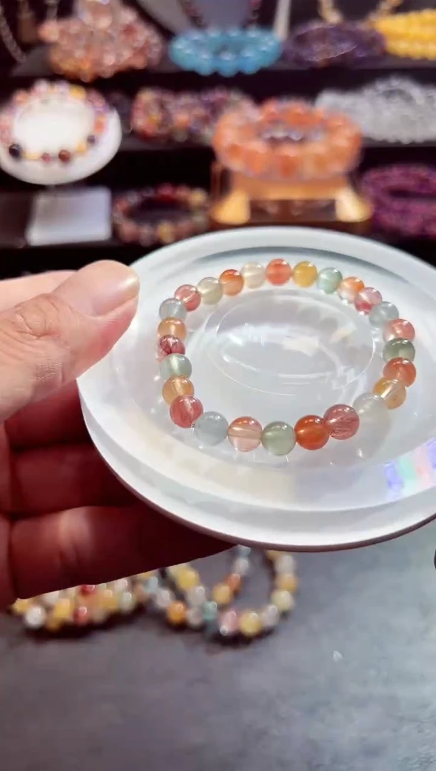 未镶嵌手链水晶金**麻78