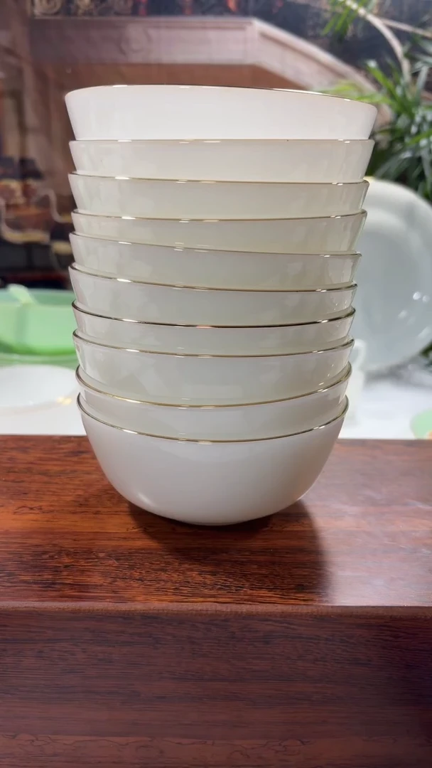 【闪购商品】...5.5英寸玉瓷碗10个口径13.8厘米