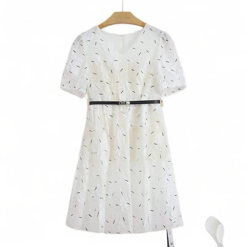 L2276-伍莎服饰云仓百搭时尚新款连衣裙夏季#BSB46L077