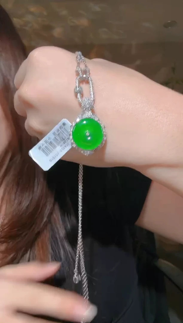 吊坠(赠链)未镶嵌翡翠平安扣吊坠