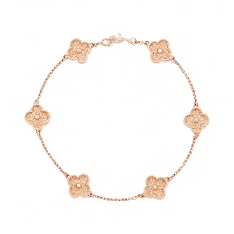 合金仿珍珠手链 旗舰店【mini六花手链】迷你 精致轻奢  气质百搭