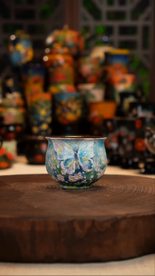 油画    釉下彩   杯子