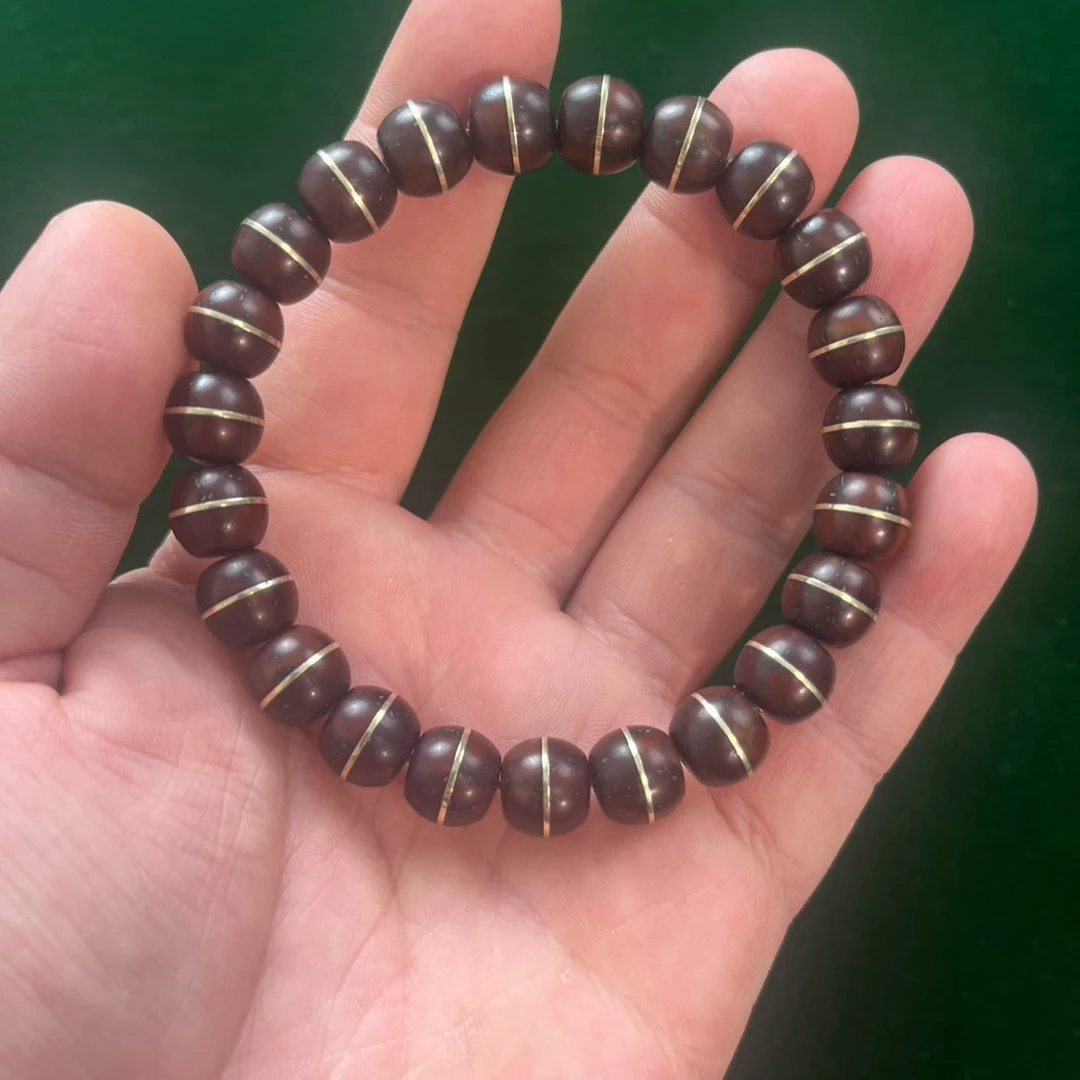 紫金鼠实心金腰带深红色全品10*9