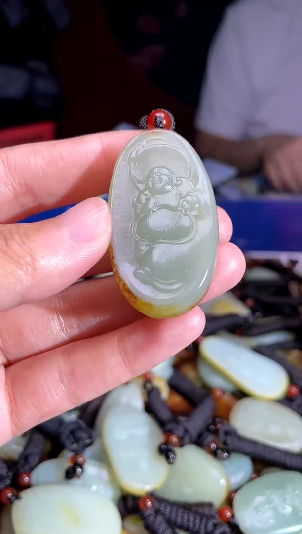 和田玉未镶嵌挂件1